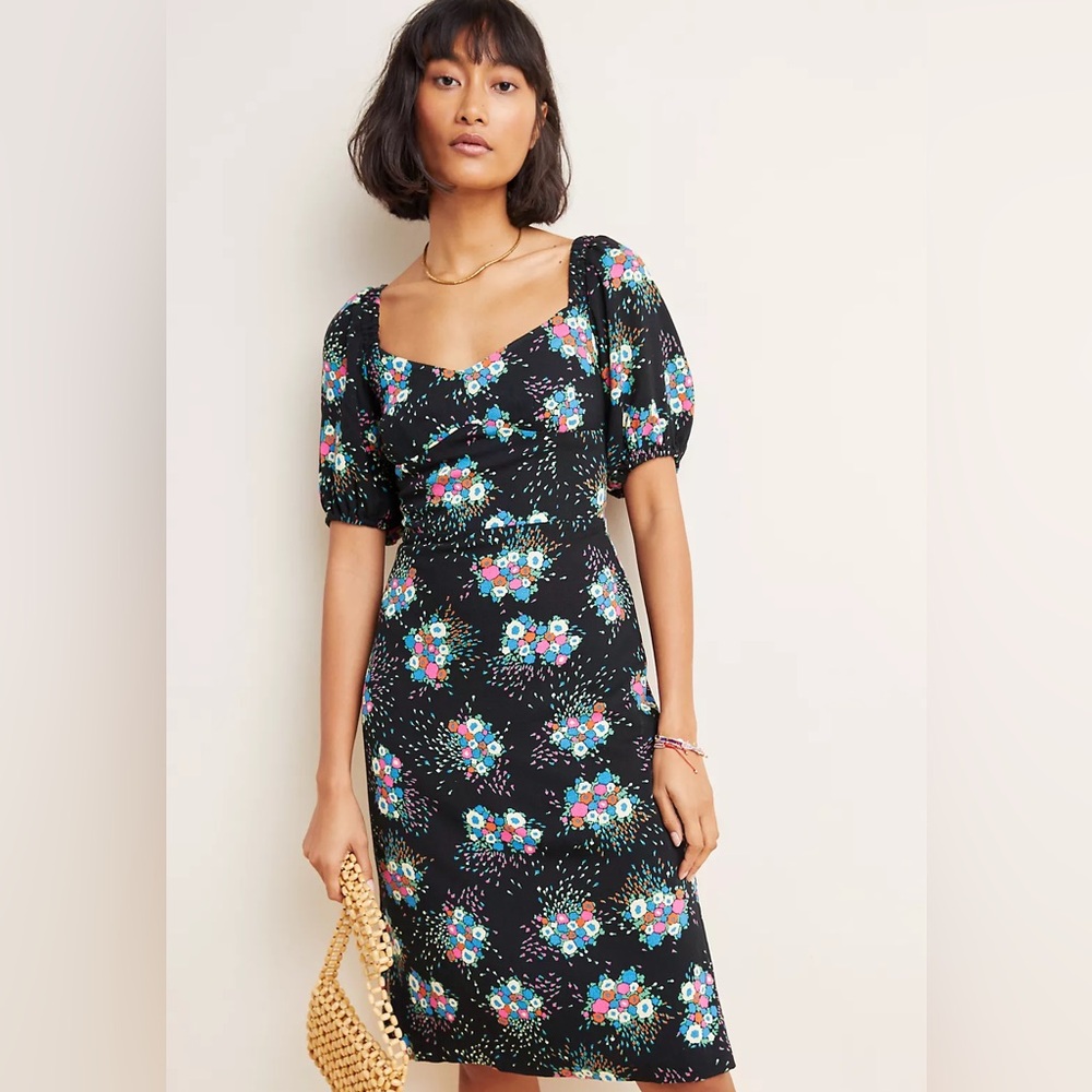 Anthropologie Scarletta Sweetheart Mini Dress